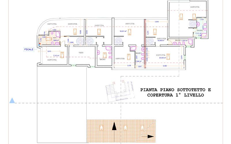 mansarda planimetria praia