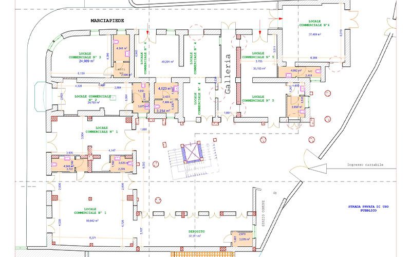 piano terra planimetria praia