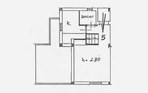 planimetria villetta a schiera in vendita villaggio del bridge san nicola arcella