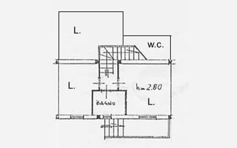 planimetria villetta a schiera in vendita villaggio del bridge san nicola arcella